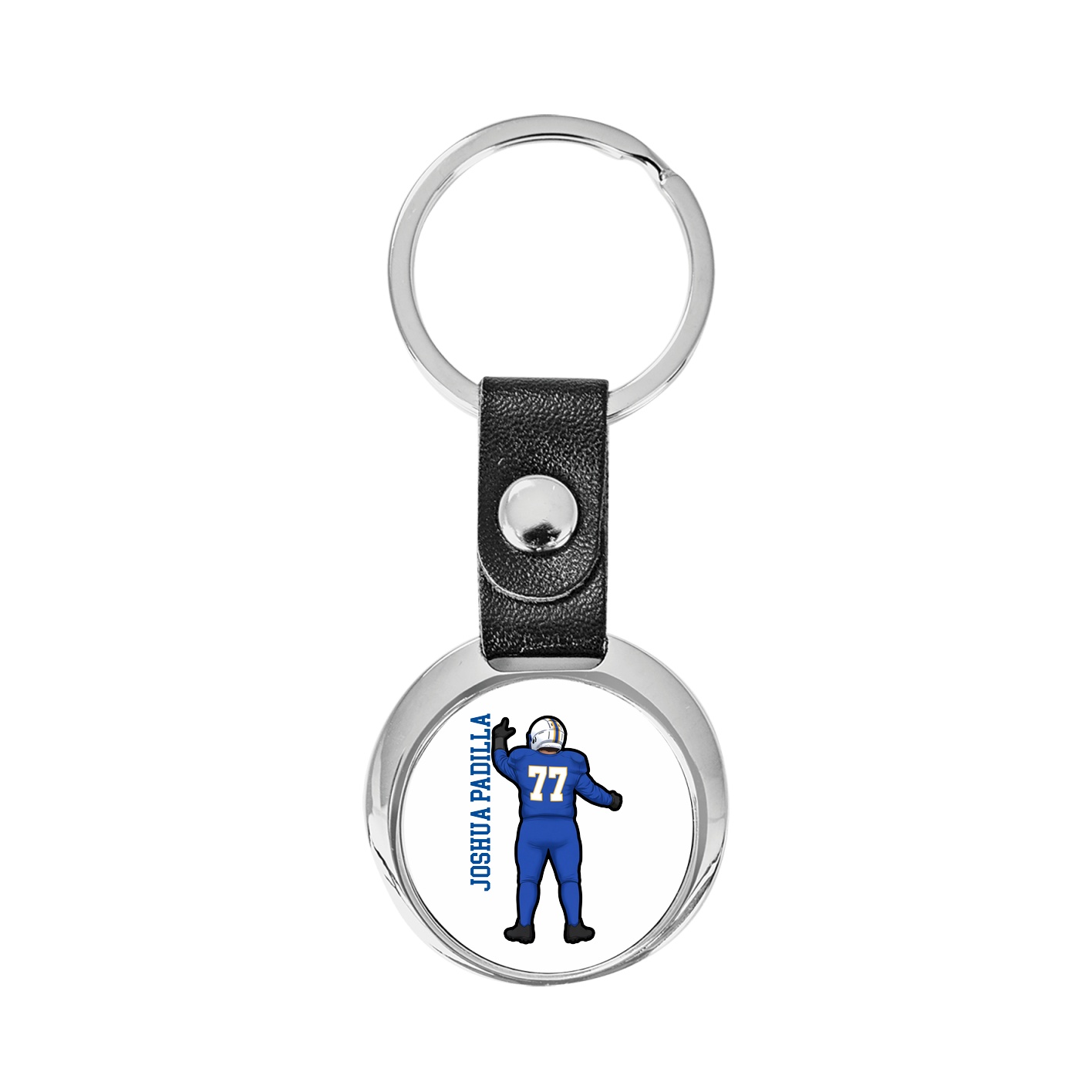 Key Chain — Name Vertical in Classic