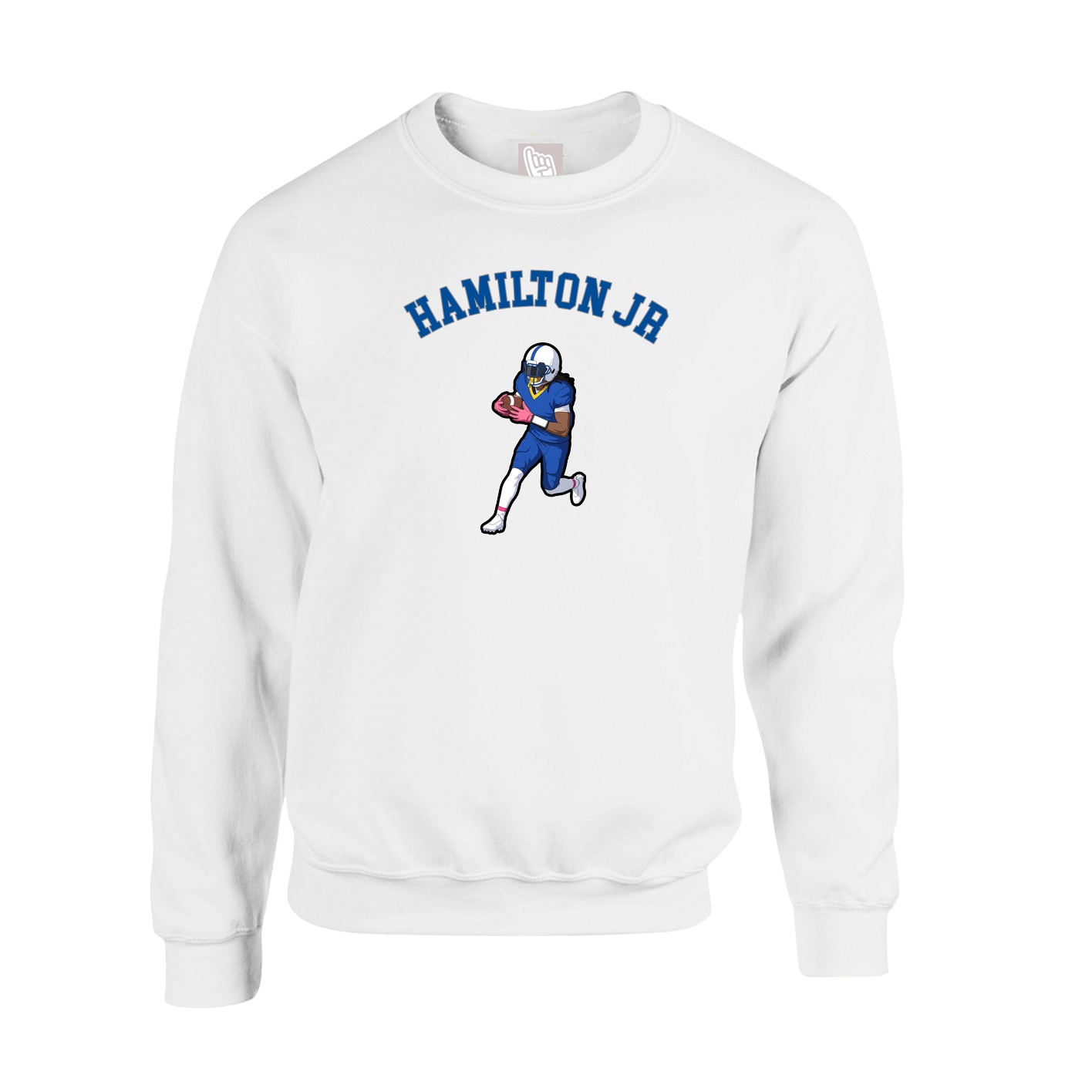 Fleece Crew — Shirsey Arch in White