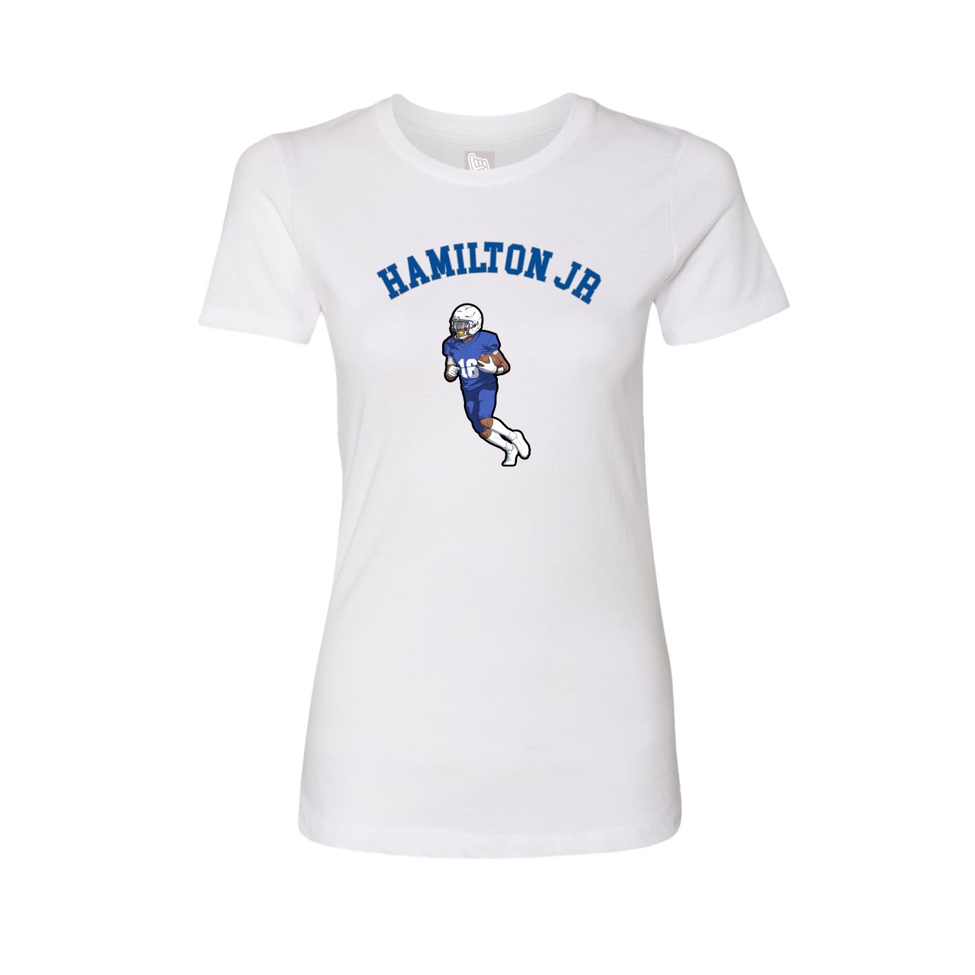 Fitted Women's Tee — Shirsey Arch in White