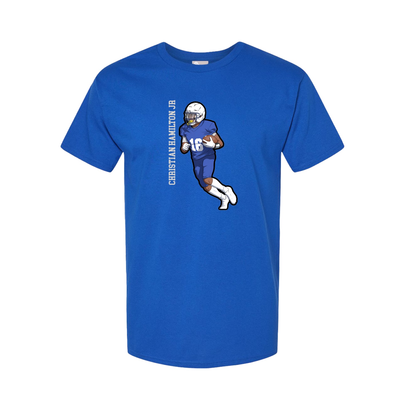 Tee — Name Vertical in Royal