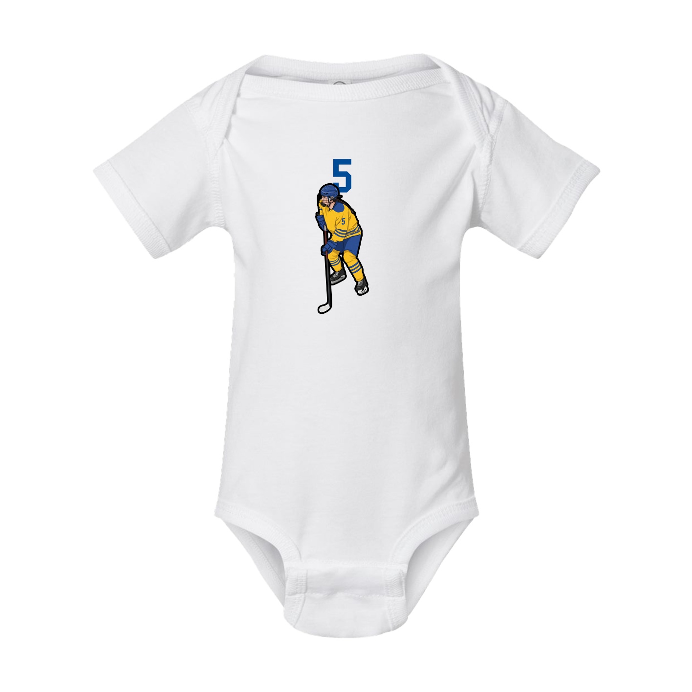 Baby Onesie — Number Top in White