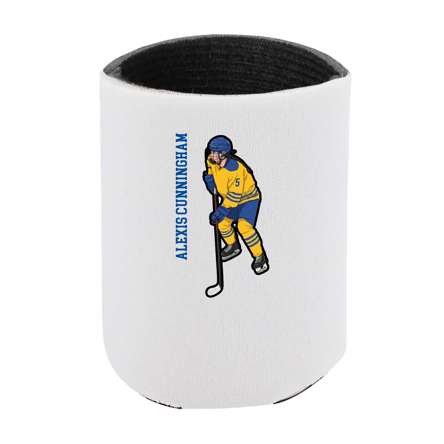 Can Holder — Name Vertical in White