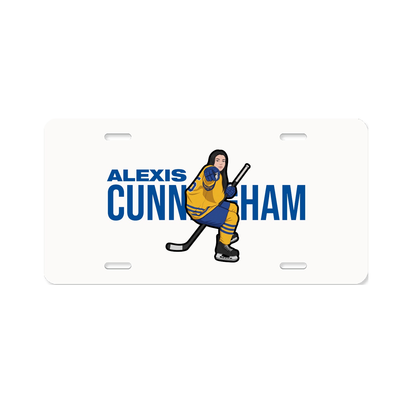 License Plate — Player Name in Classic