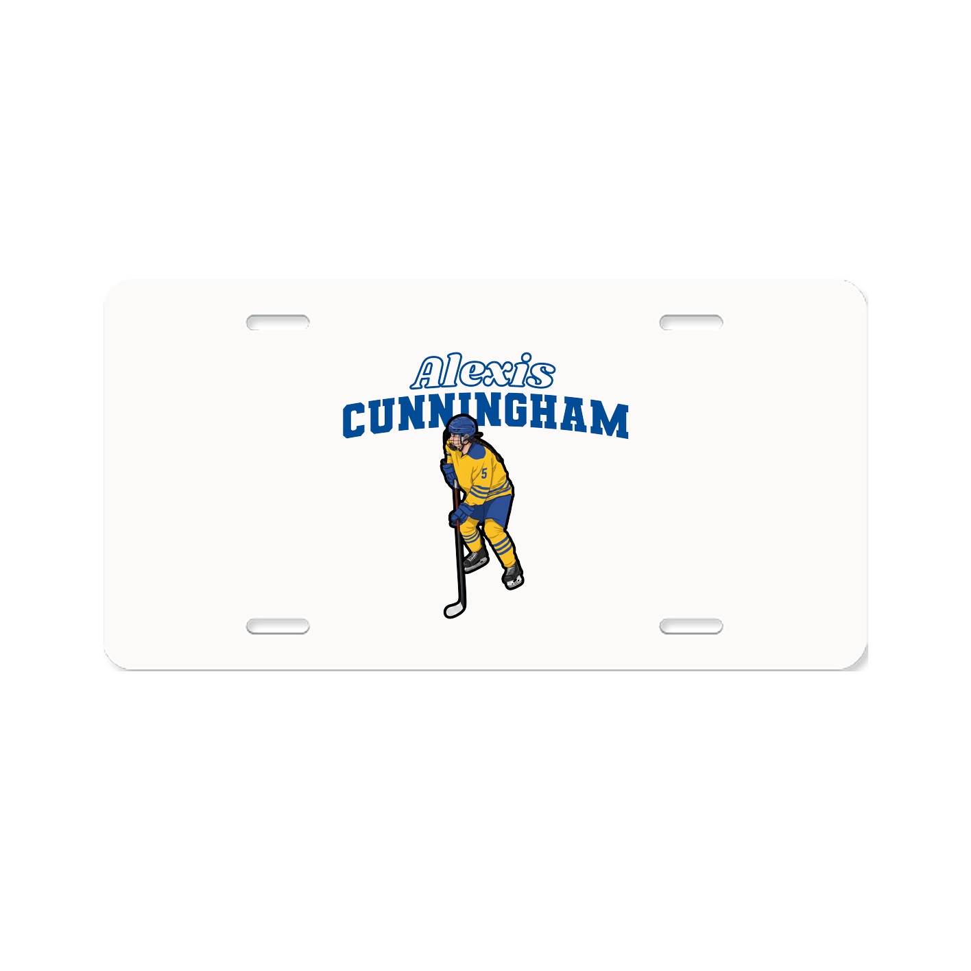 License Plate — Name Arch in Classic