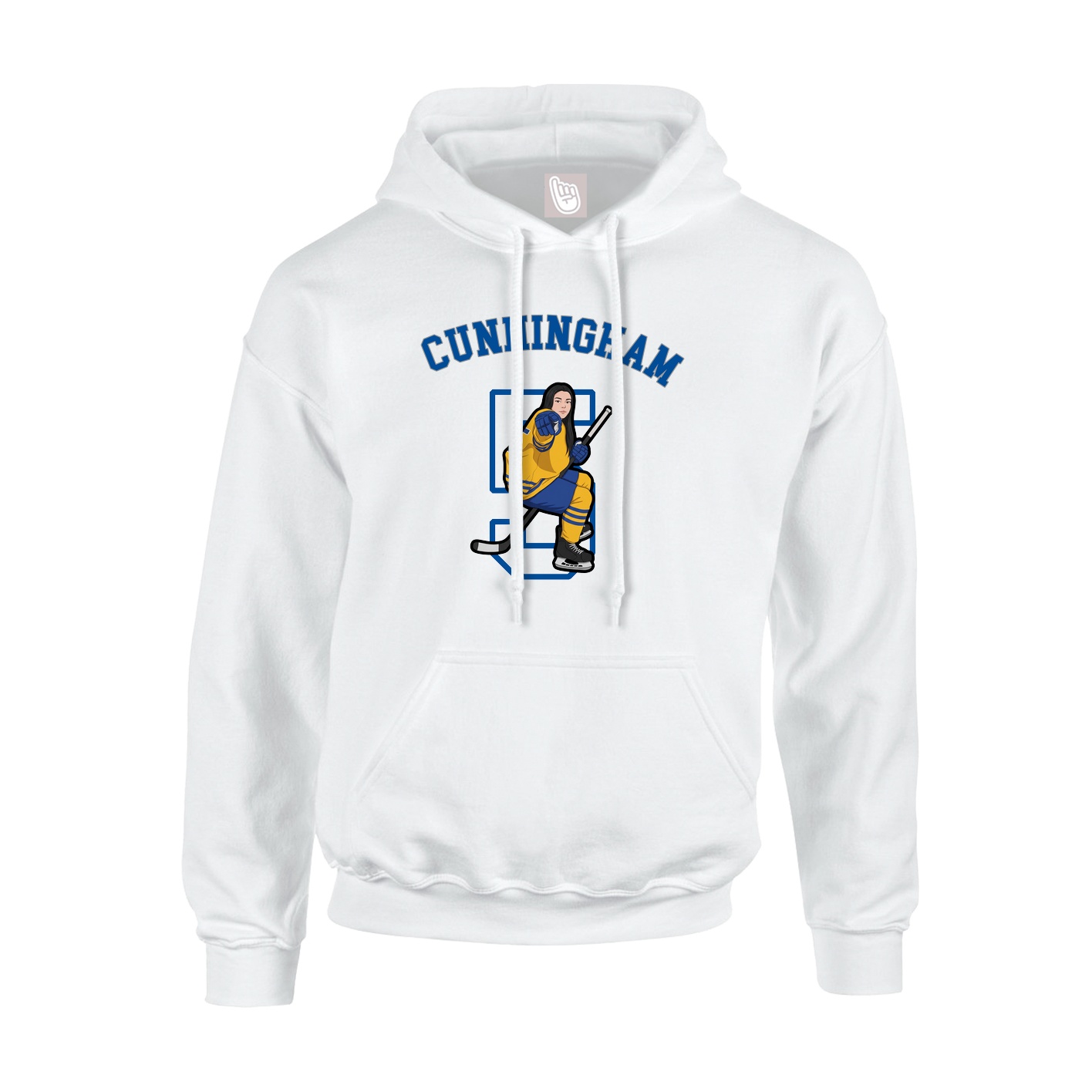 Youth Hoodie — Shirsey Arch in White