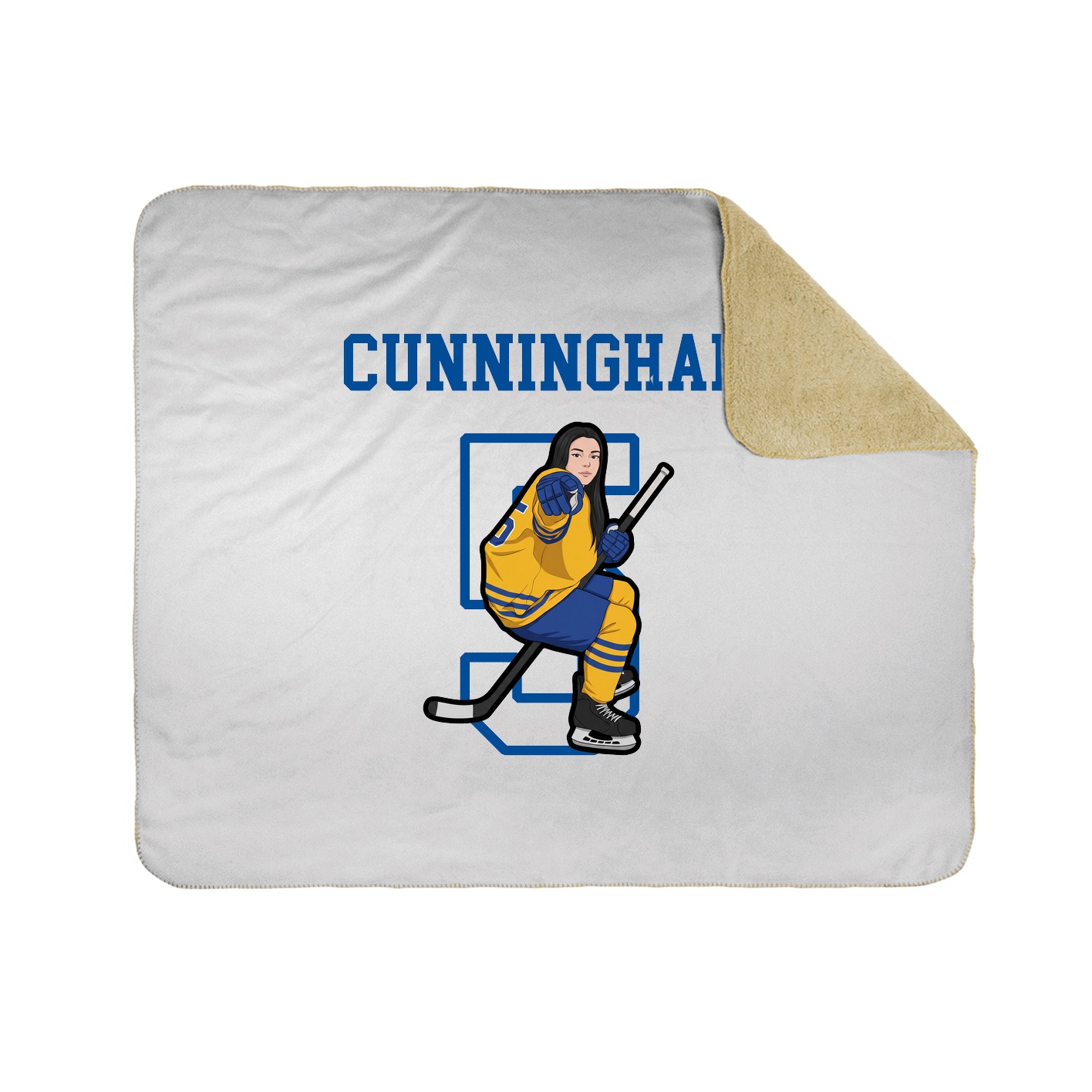 Throw Blanket — Shirsey in White
