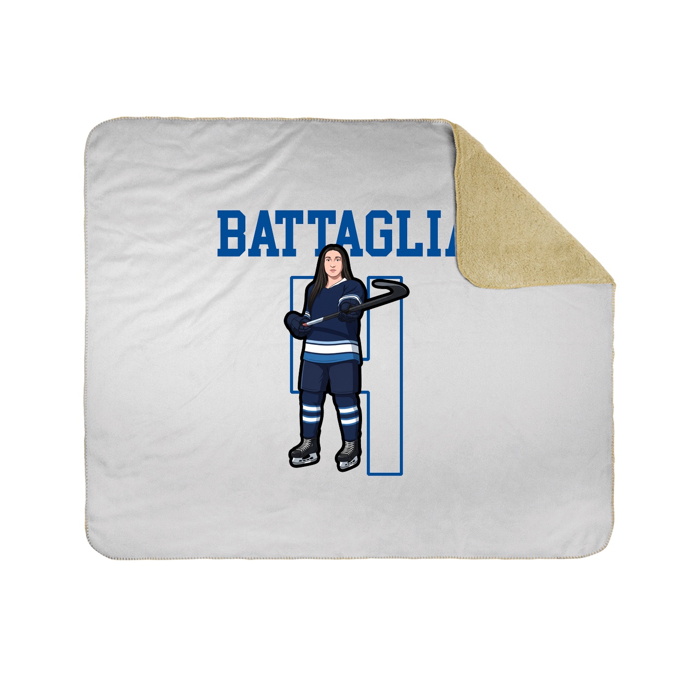 Throw Blanket — Shirsey in White