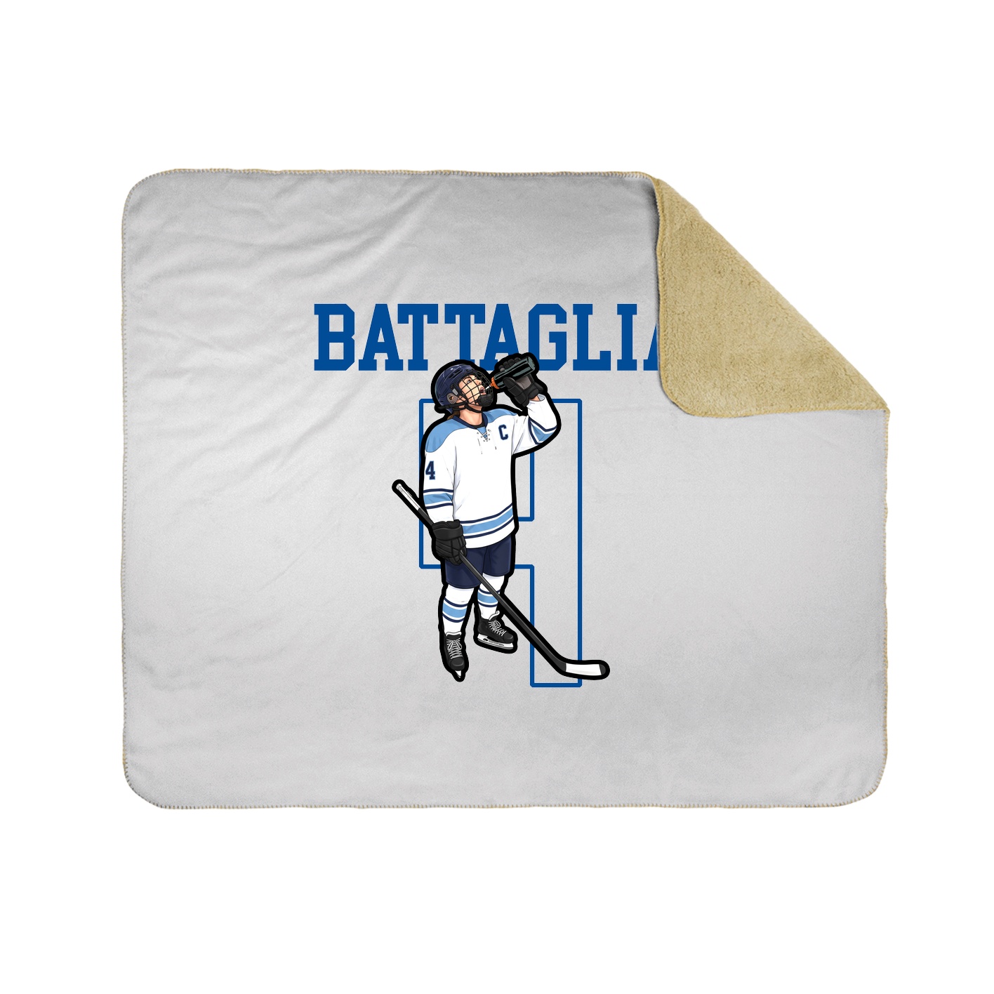 Throw Blanket — Shirsey in White