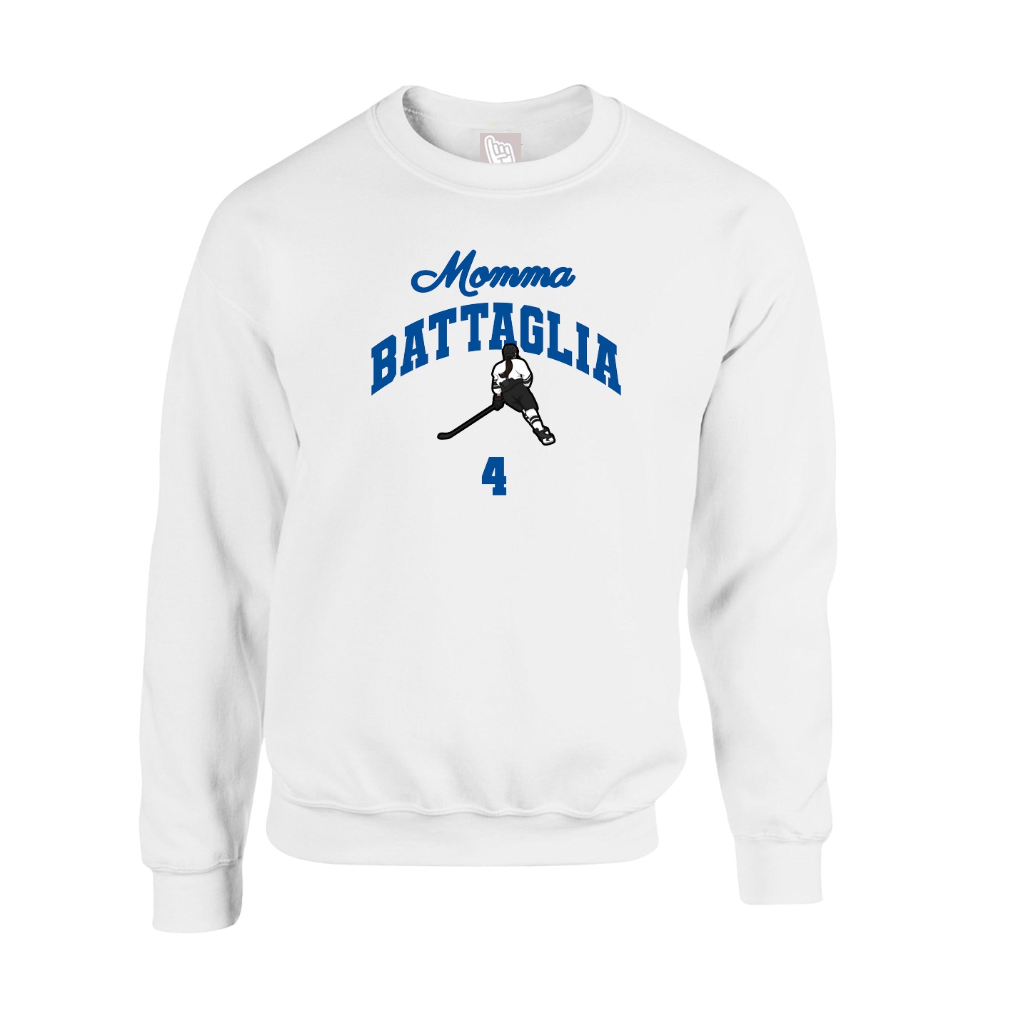 Fleece Crew — Mothers Day Arch in White