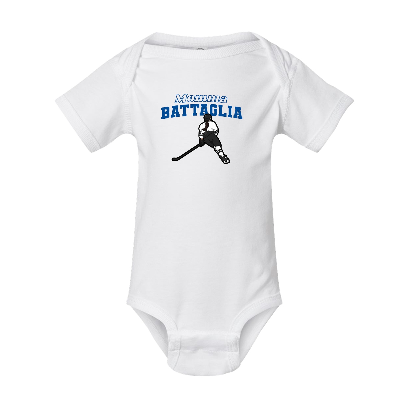 Baby Onesie — Mothers Day Block in White