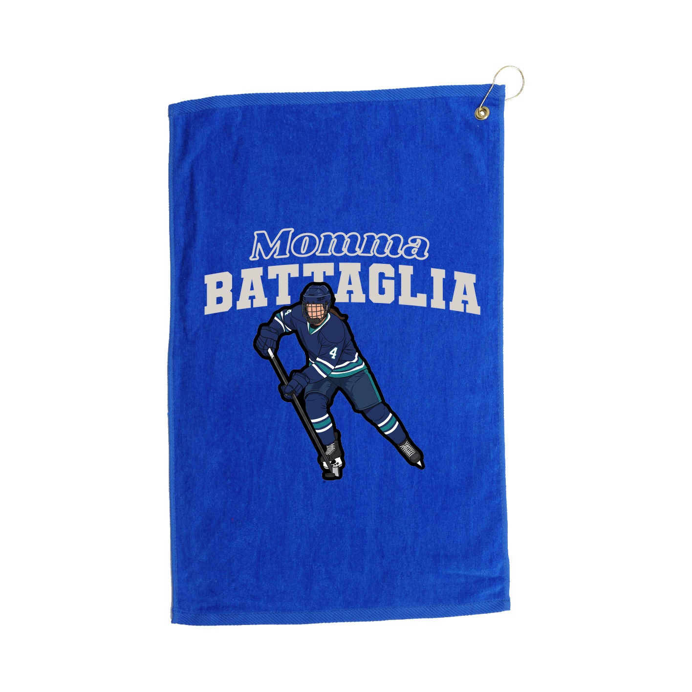 Golf Towel — Mothers Day Block in Royal