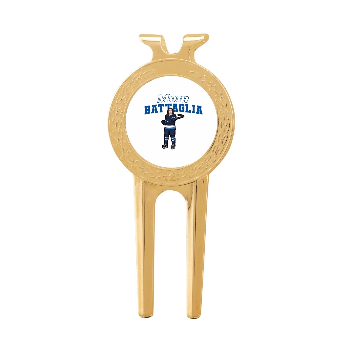 Divot Tool with Ball Marker — Mothers Day Block in Classic