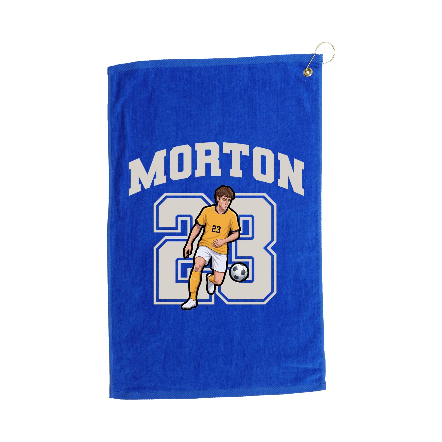 Golf Towel — Number in Royal