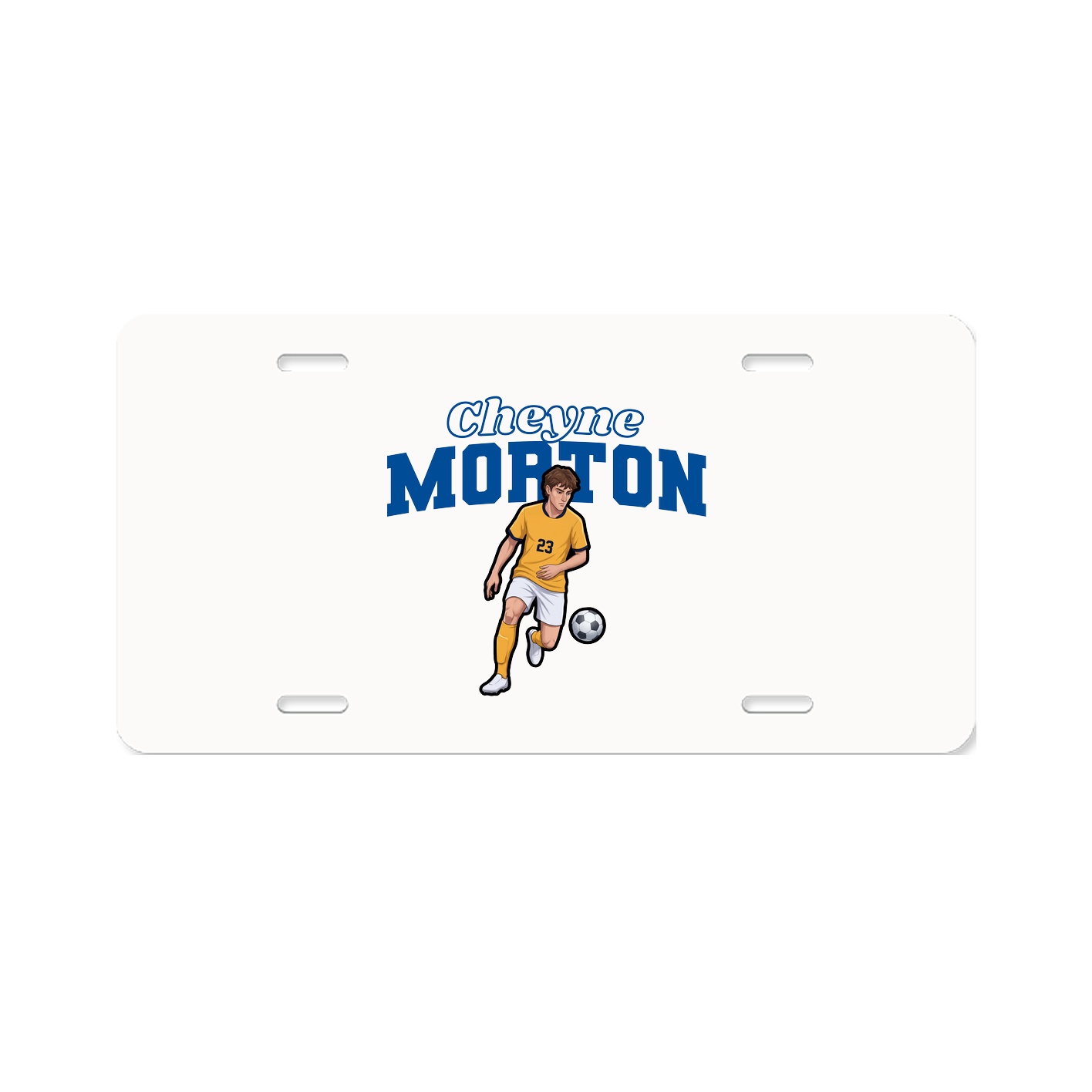 License Plate — Name Arch in Classic