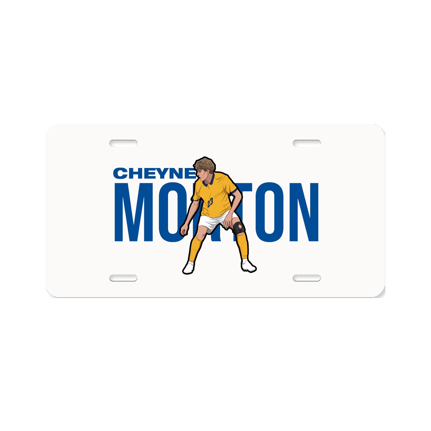 License Plate — Player Name in Classic