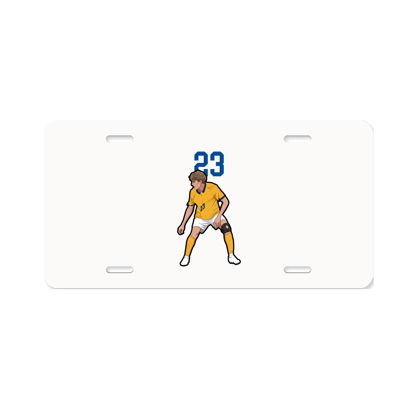 License Plate — Number Top in Classic