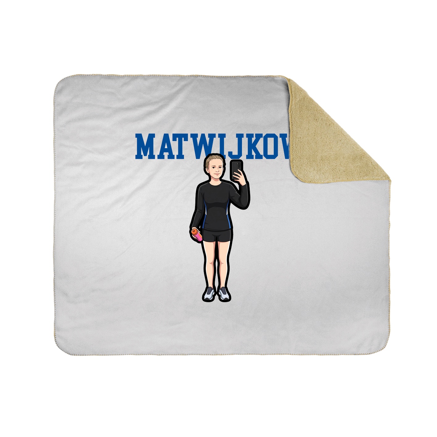 Throw Blanket — Shirsey in White