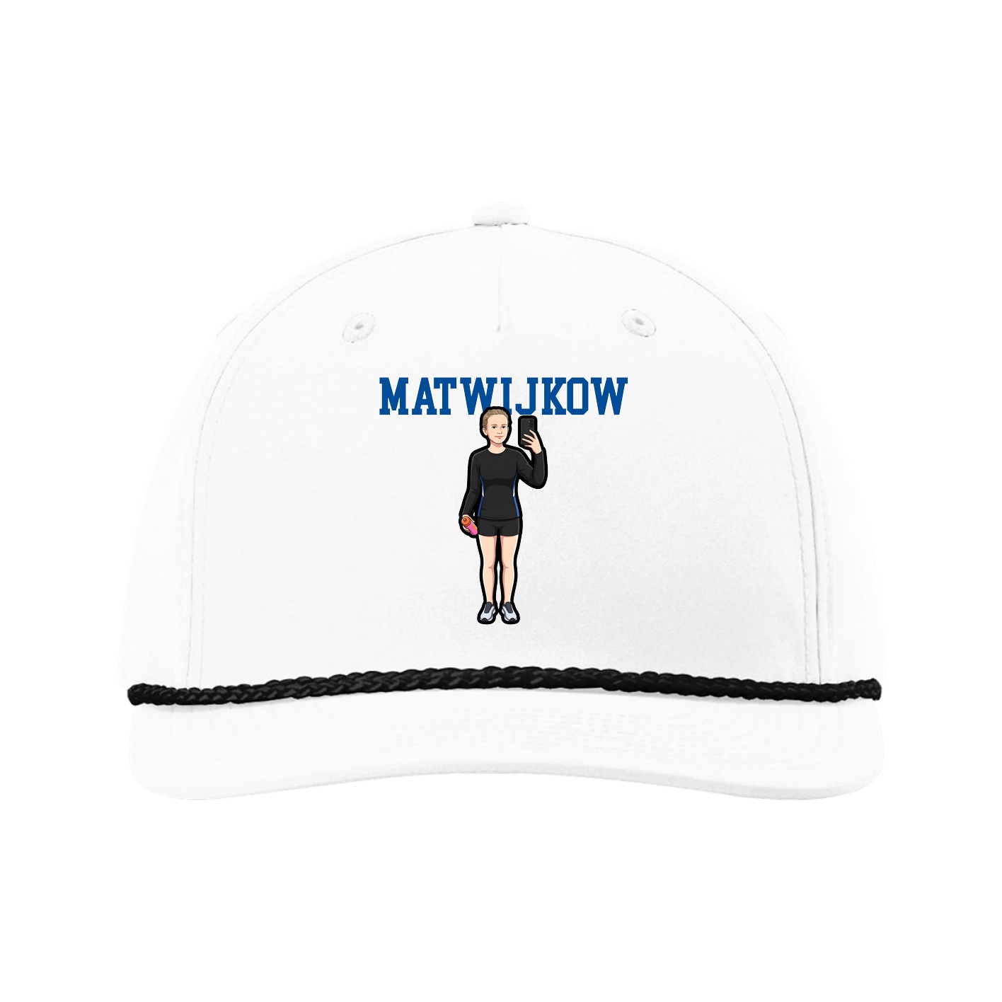 Five-Panel Classic Rope Cap — Shirsey in White