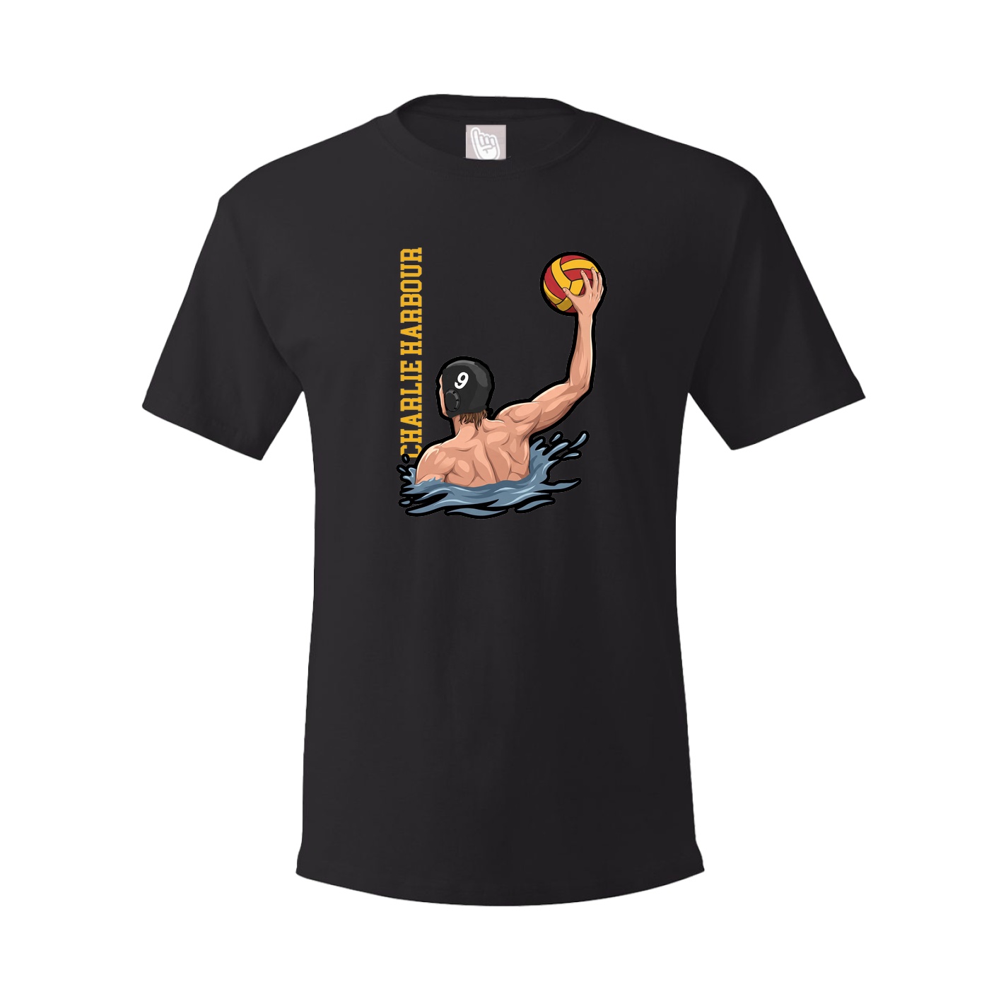 Tee — Name Vertical in Black