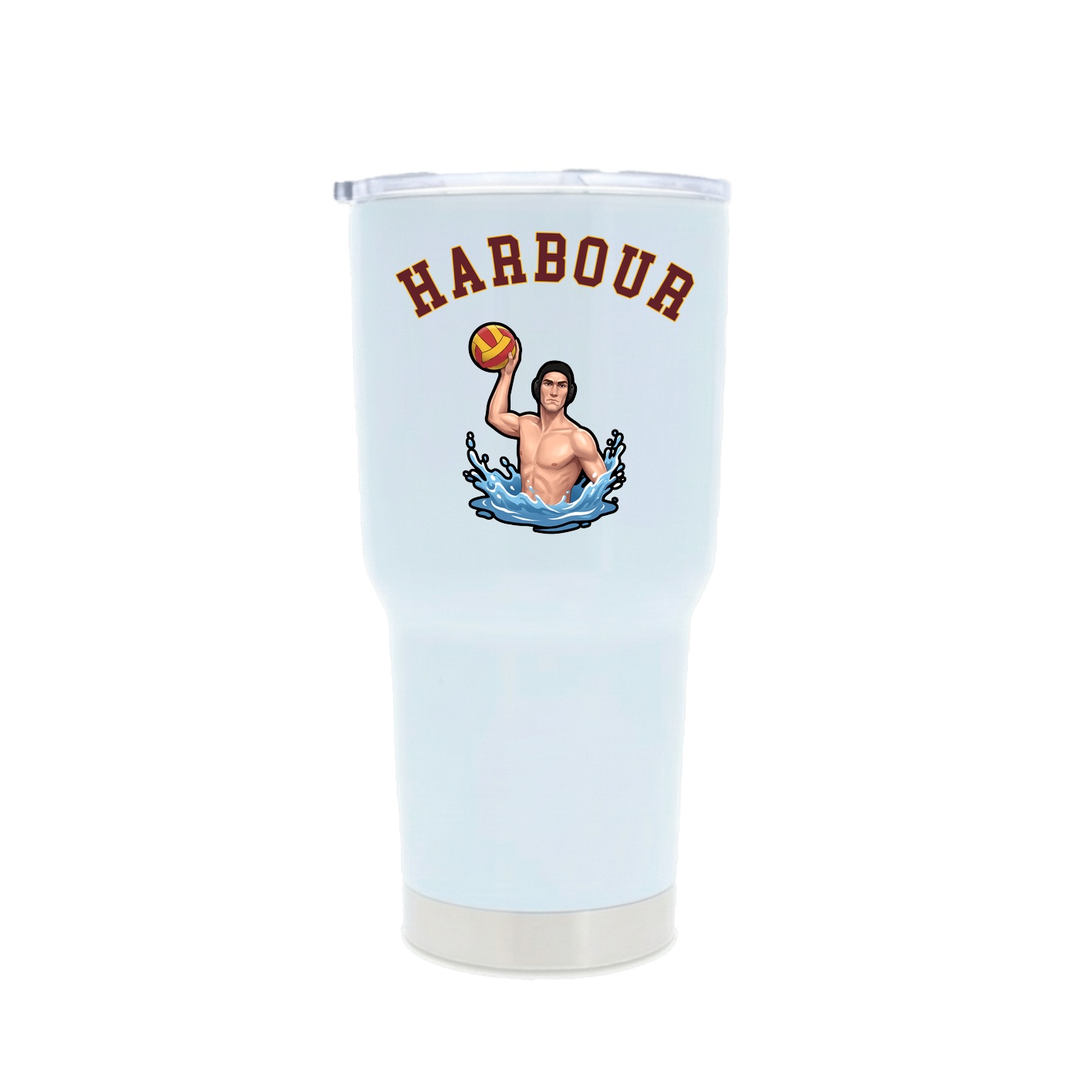 30oz Stainless Steel Tumbler — Shirsey Arch in White