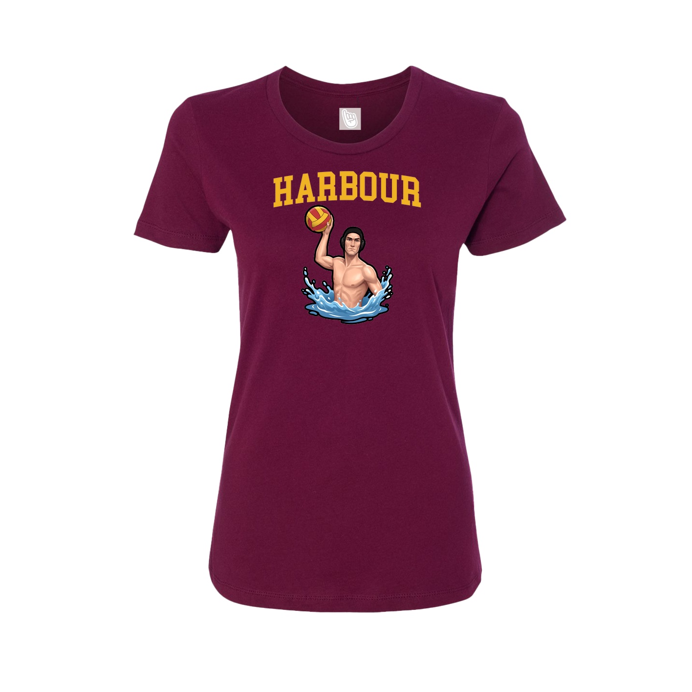 Fitted Women's Tee — Shirsey in Maroon