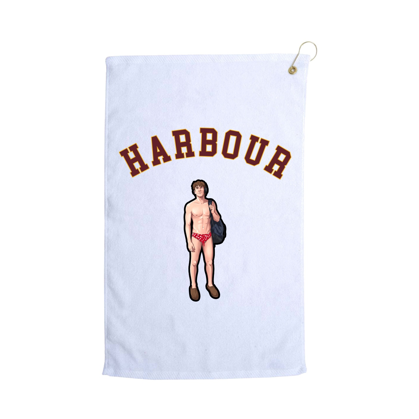 Golf Towel — Shirsey Arch in White