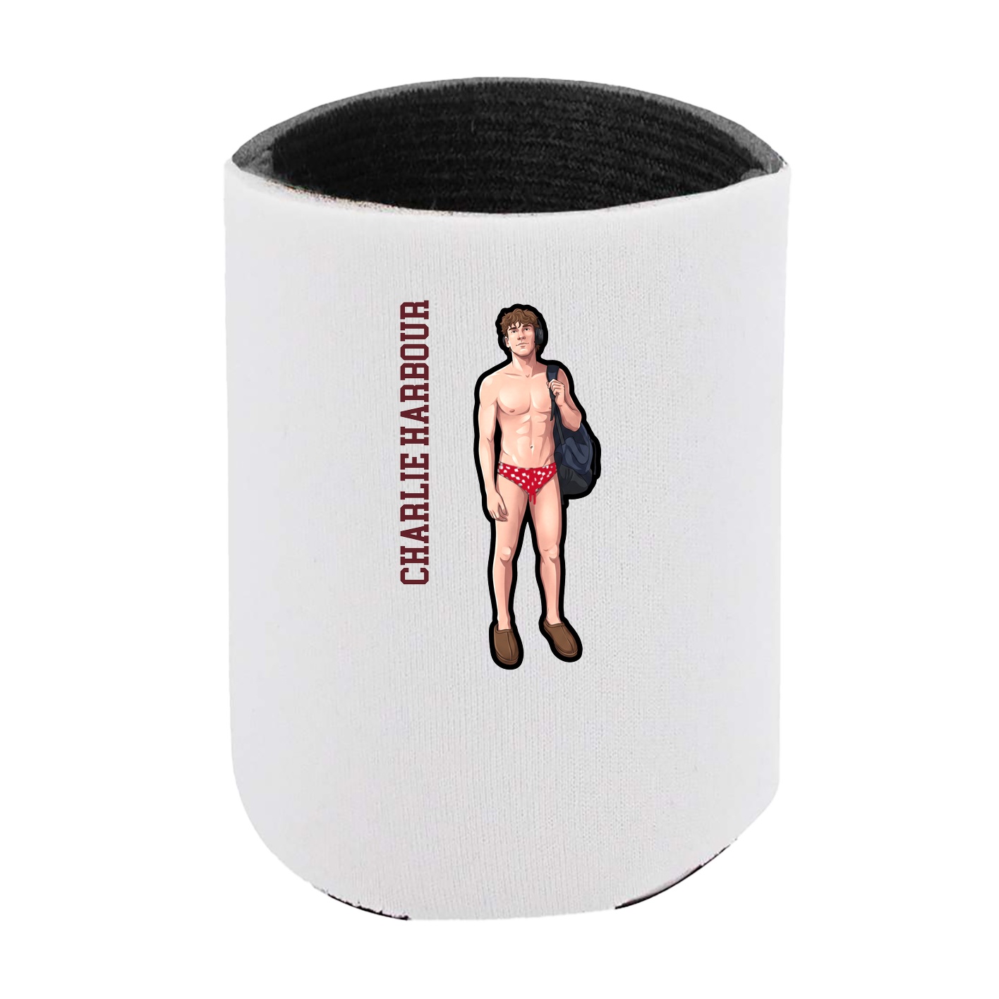 Can Holder — Name Vertical in White