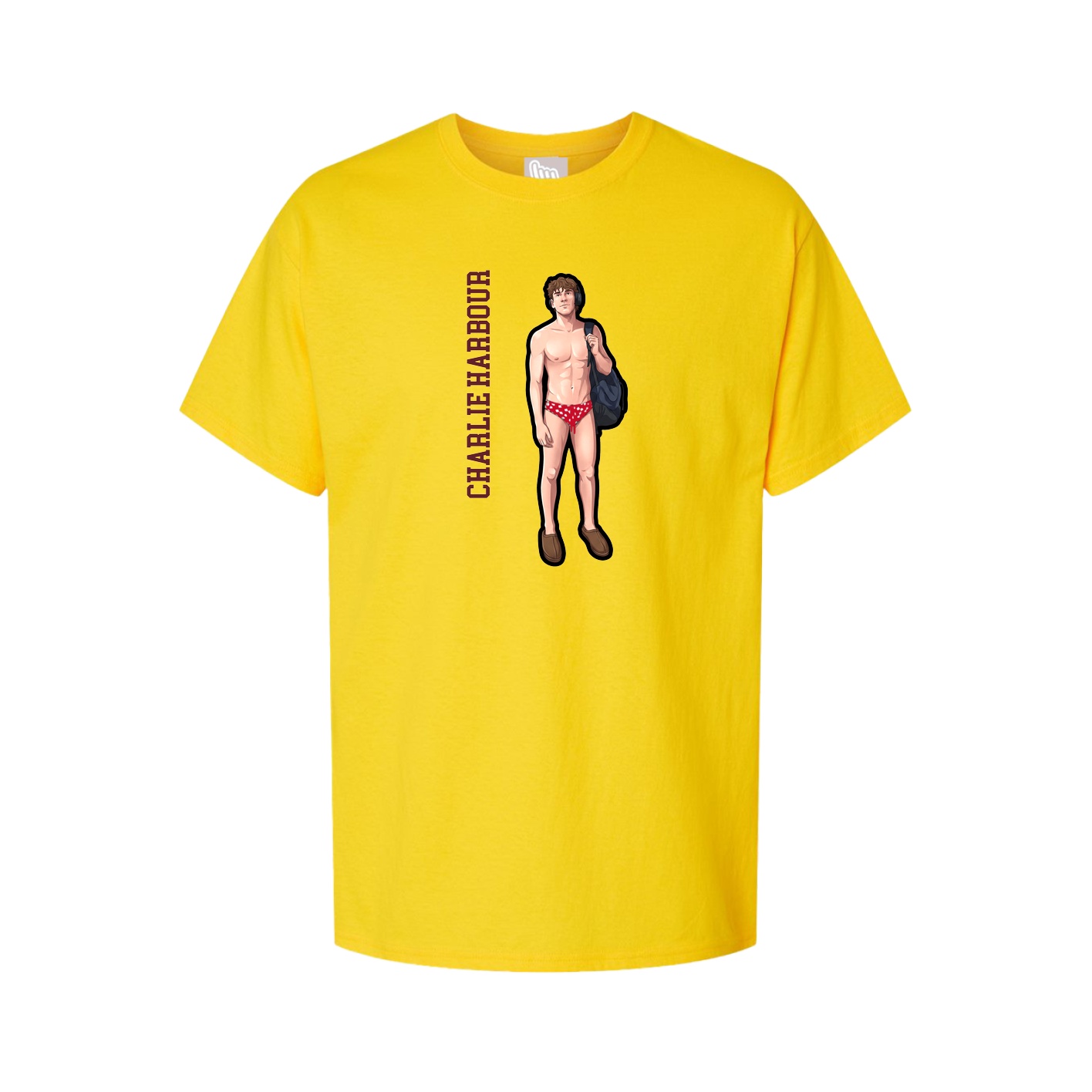 Youth Tee — Name Vertical in Gold