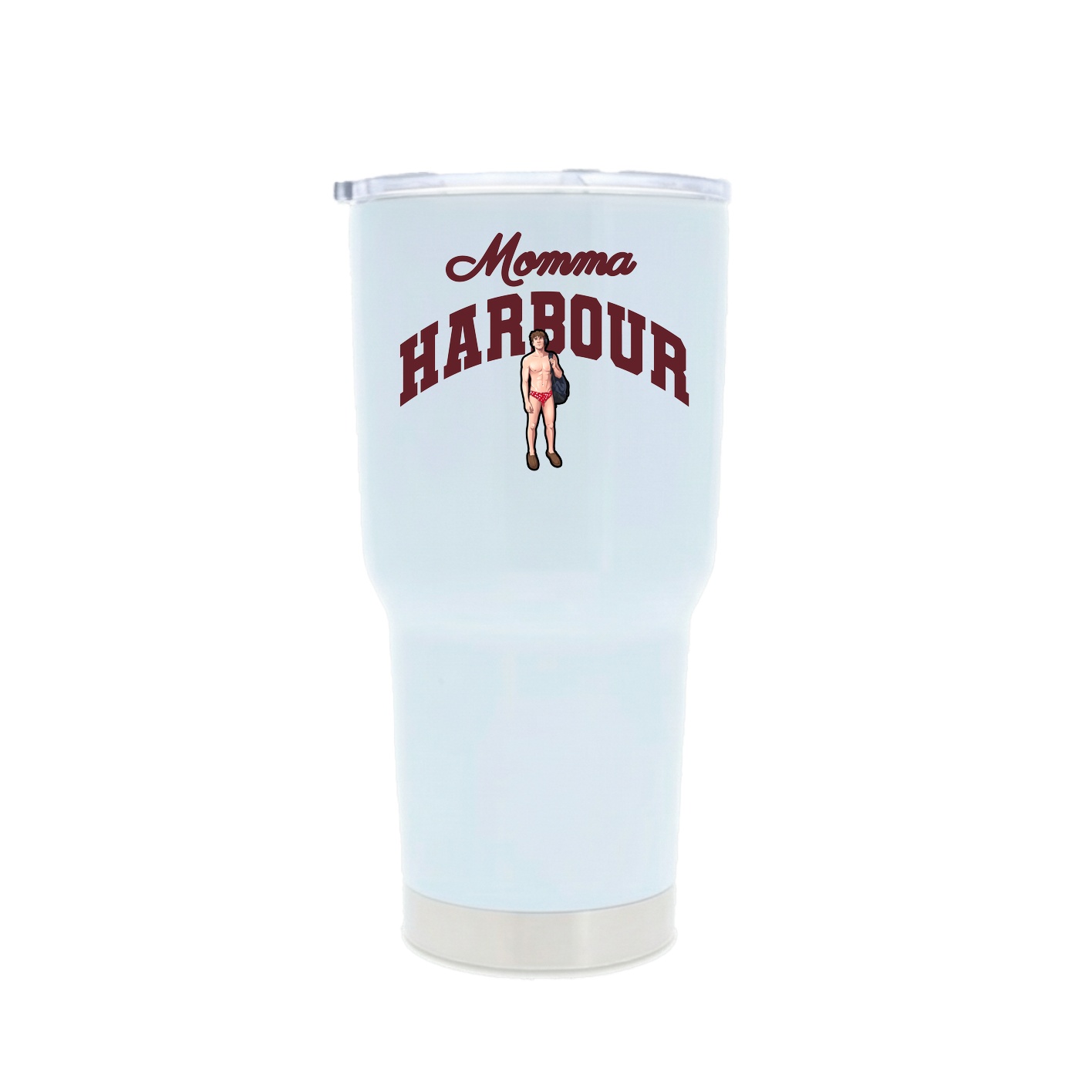 30oz Stainless Steel Tumbler — Mothers Day Arch in White