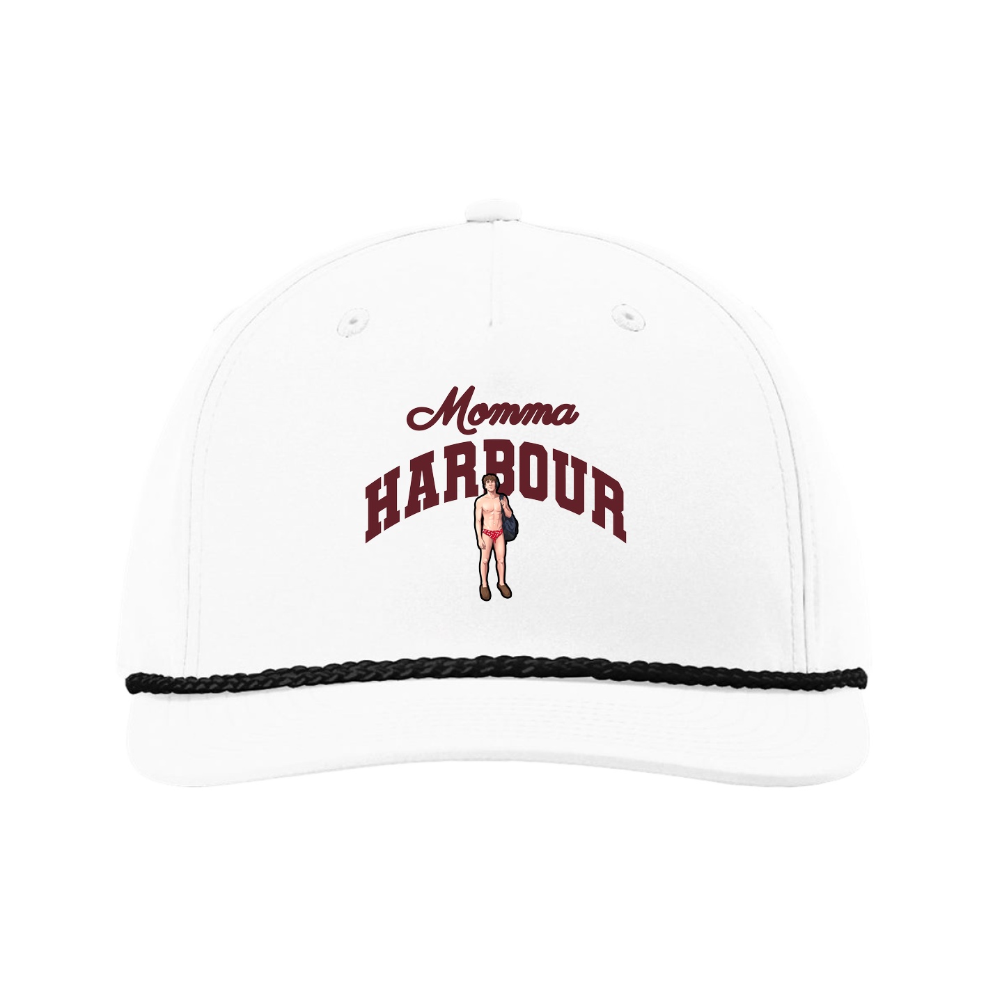 Five-Panel Classic Rope Cap — Mothers Day Arch in White