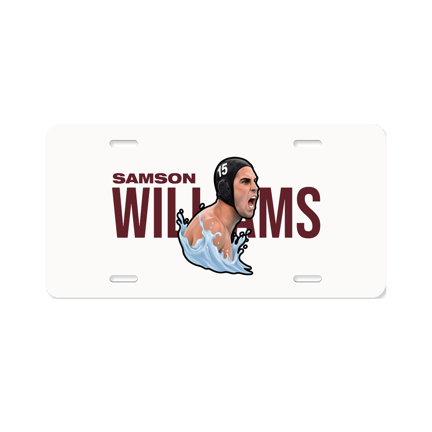 License Plate — Player Name in Classic