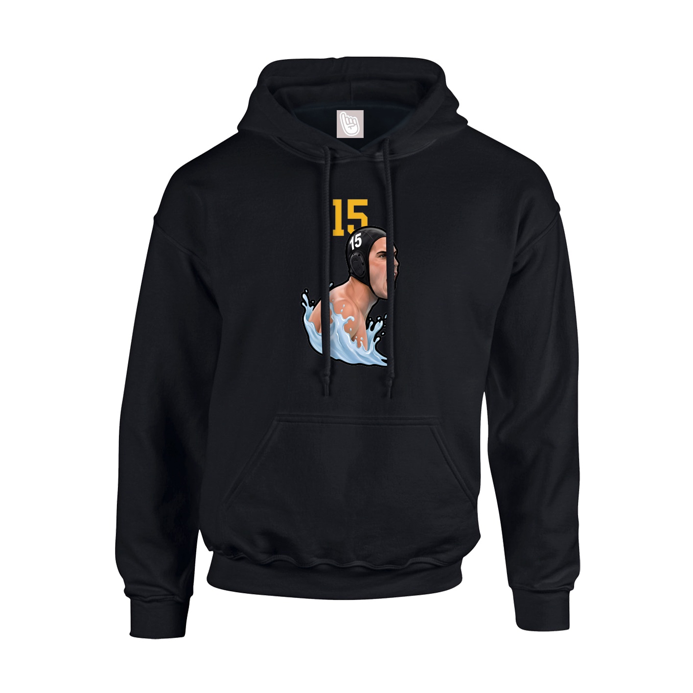 Youth Hoodie — Number Top in Black