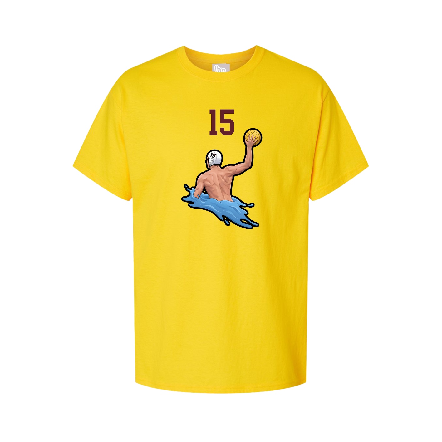 Youth Tee — Number Top in Gold