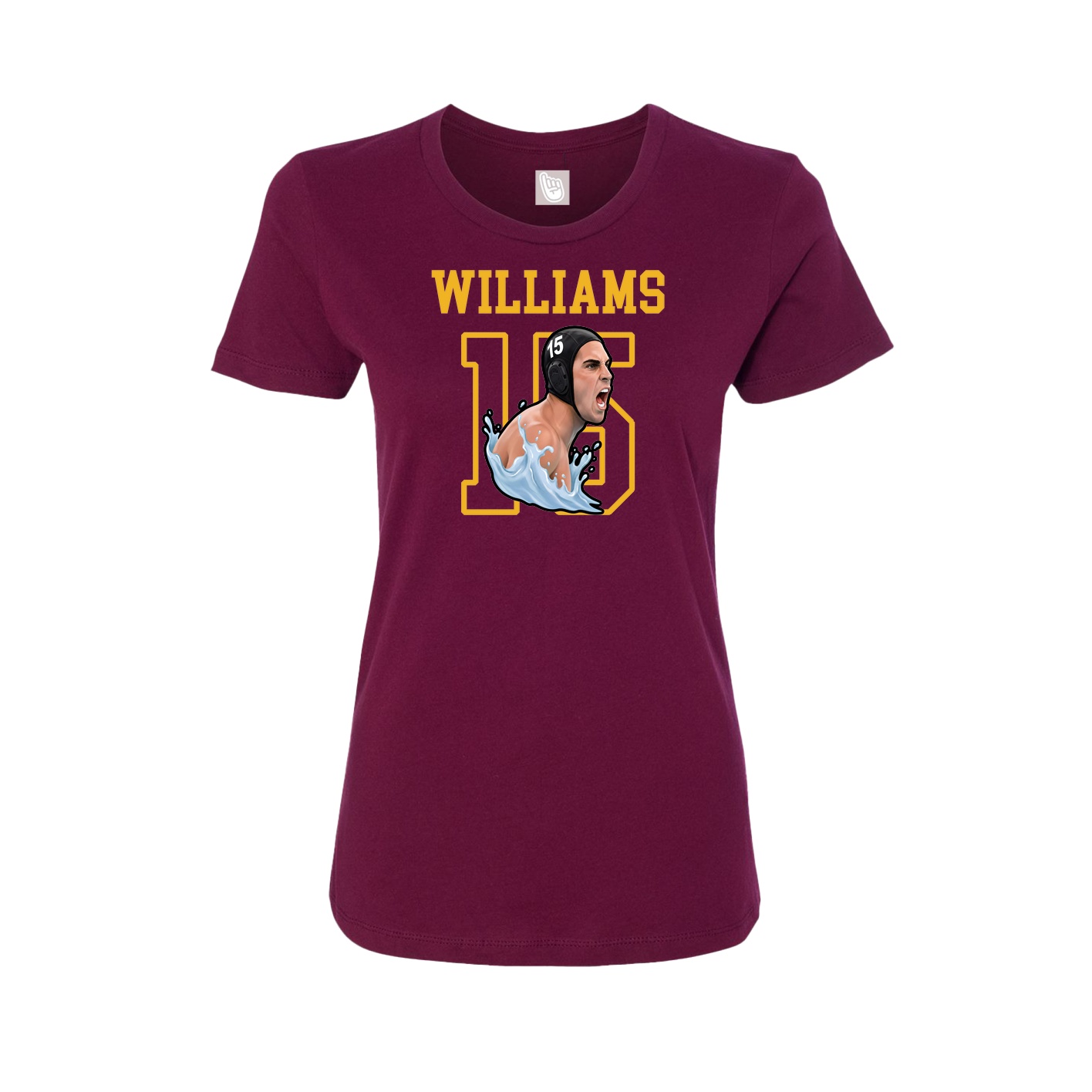 Fitted Women's Tee — Shirsey in Maroon