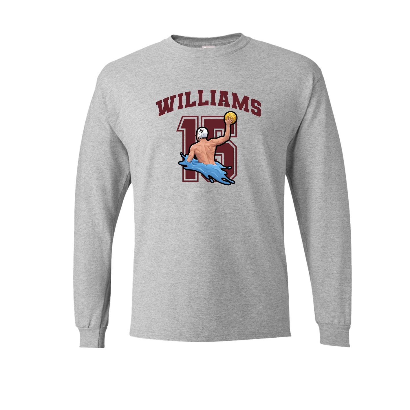 Long Sleeve Tee — Number in Grey