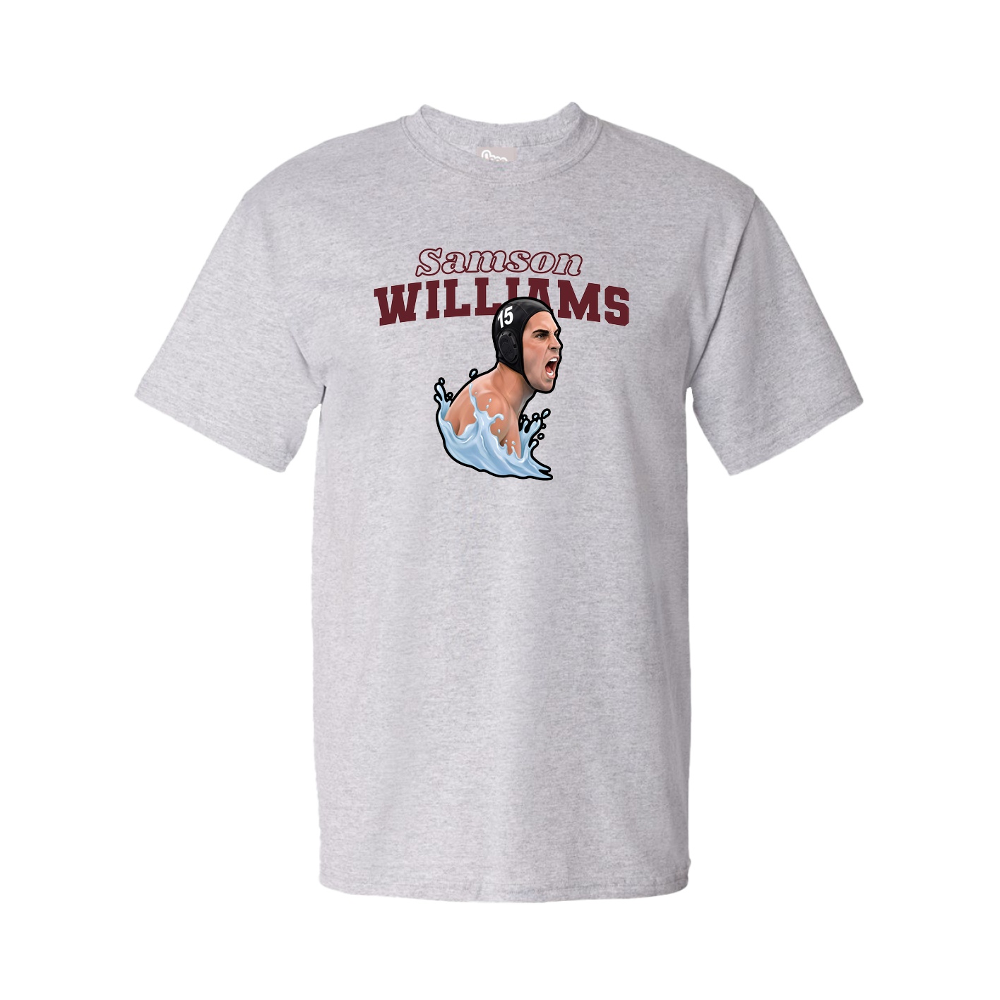 Youth Tee — Name Arch in Grey