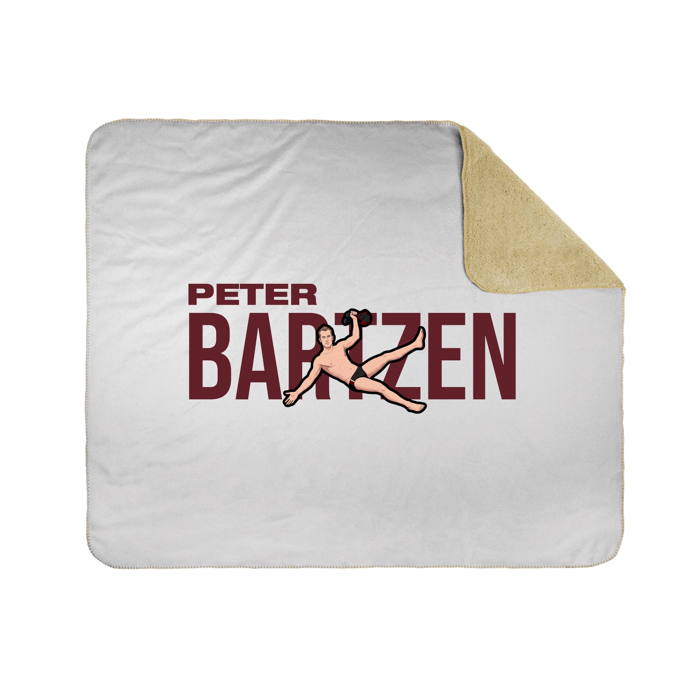 Throw Blanket — Player Name in White