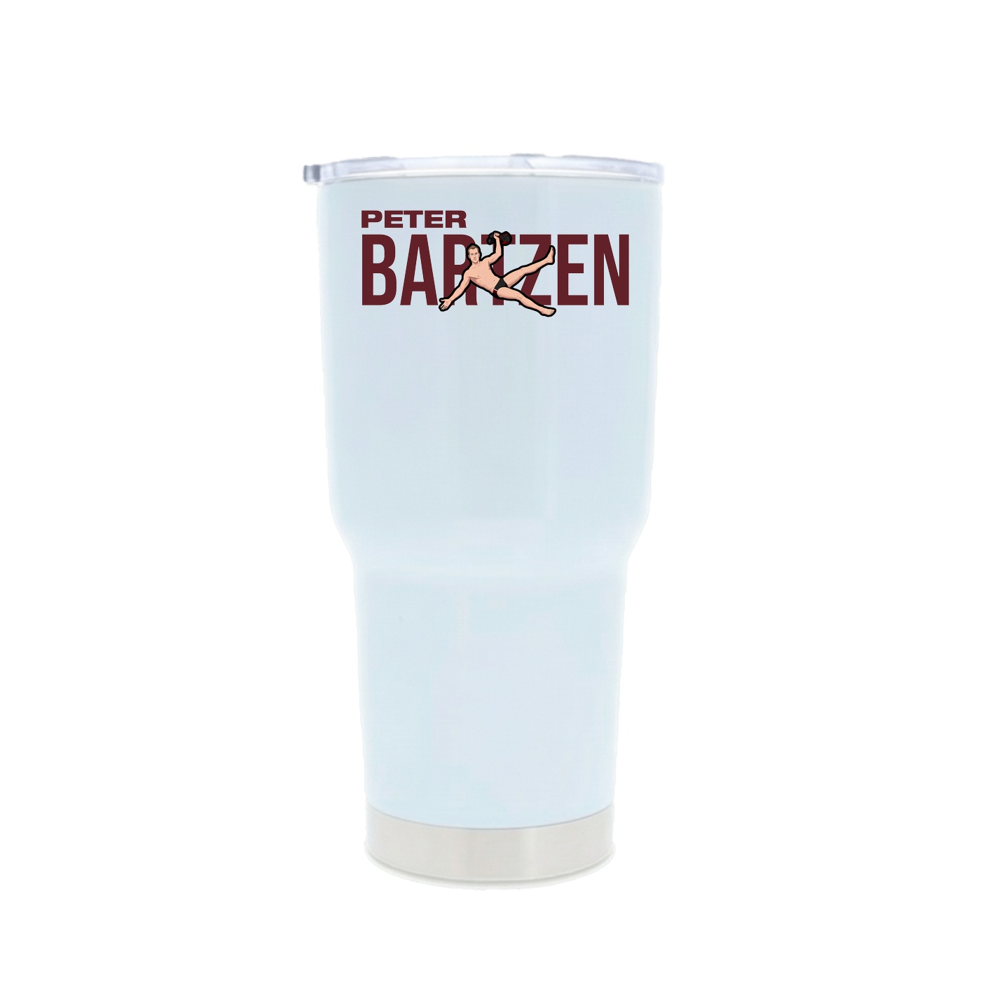 30oz Stainless Steel Tumbler — Player Name in White