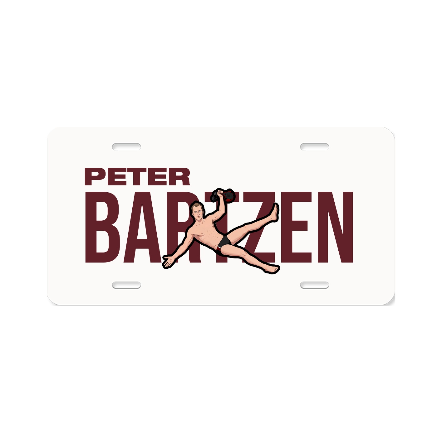 License Plate — Player Name in Classic