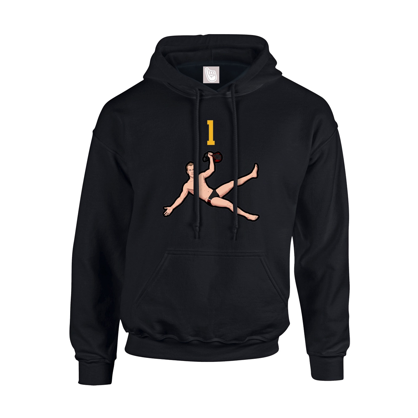 Hoodie — Number Top in Black