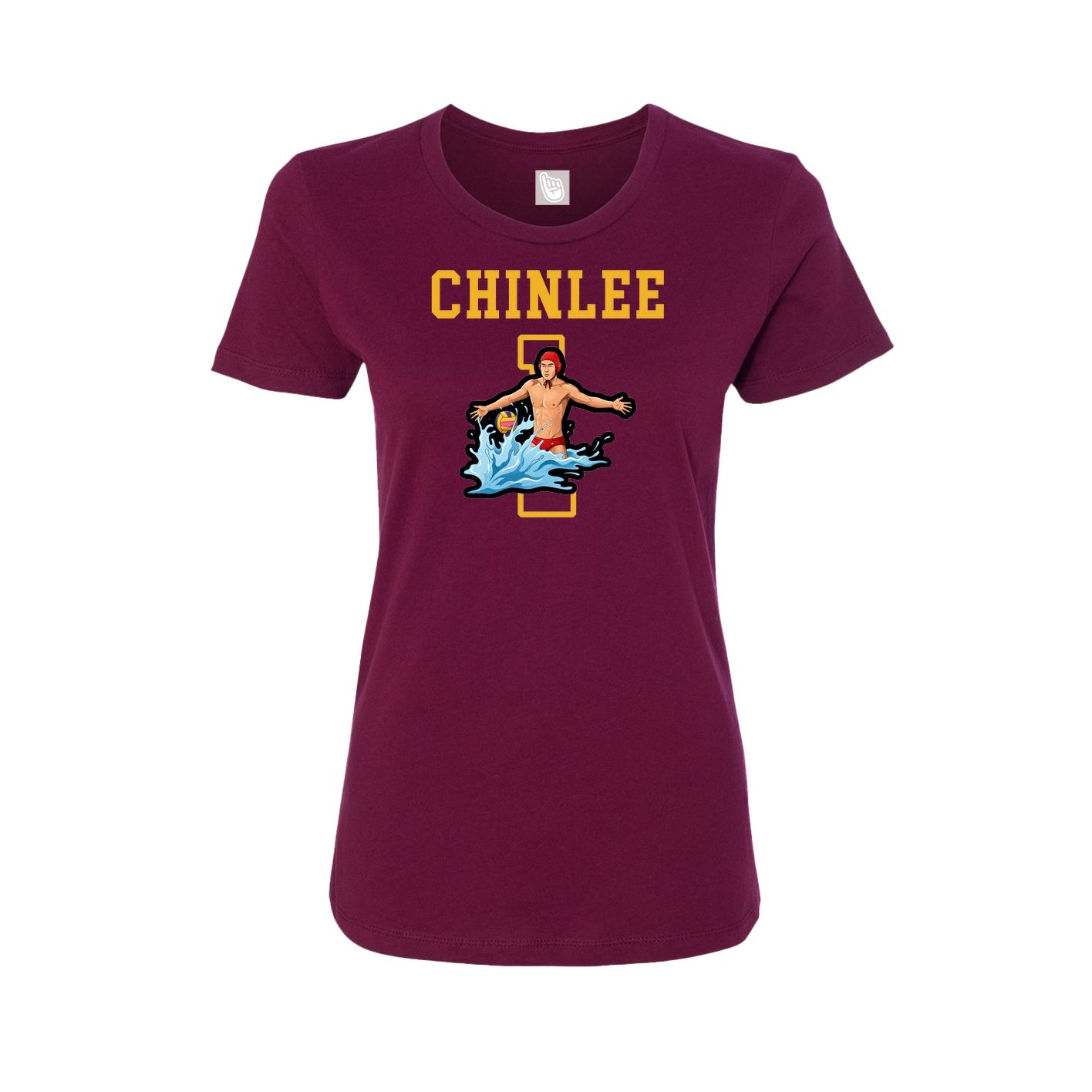 Fitted Women's Tee — Shirsey in Maroon