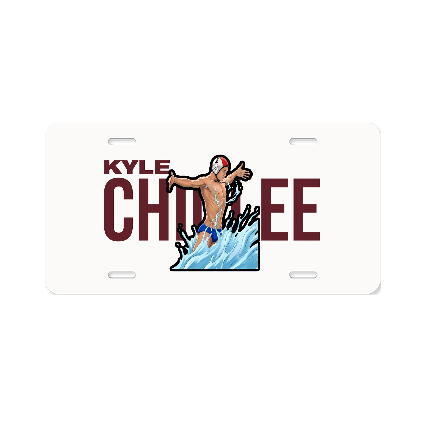 License Plate — Player Name in Classic