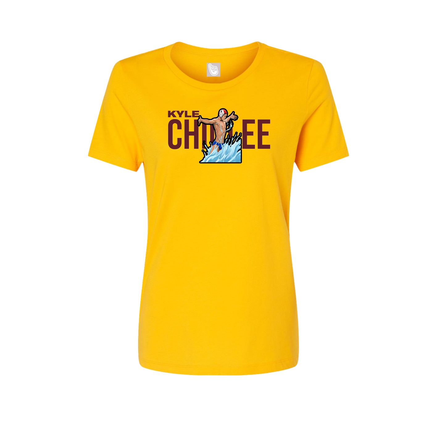 Fitted Women's Tee — Player Name in Gold