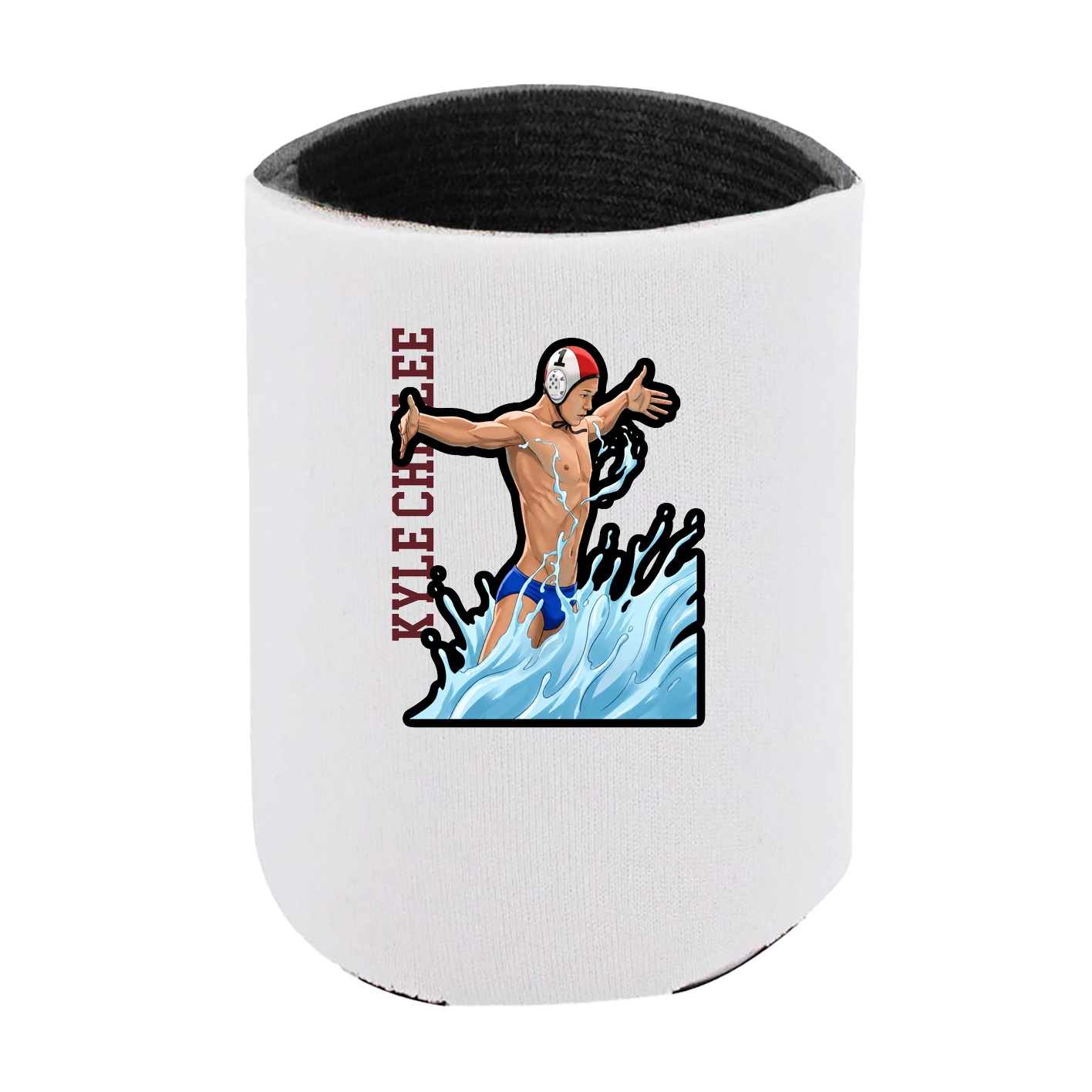 Can Holder — Name Vertical in White