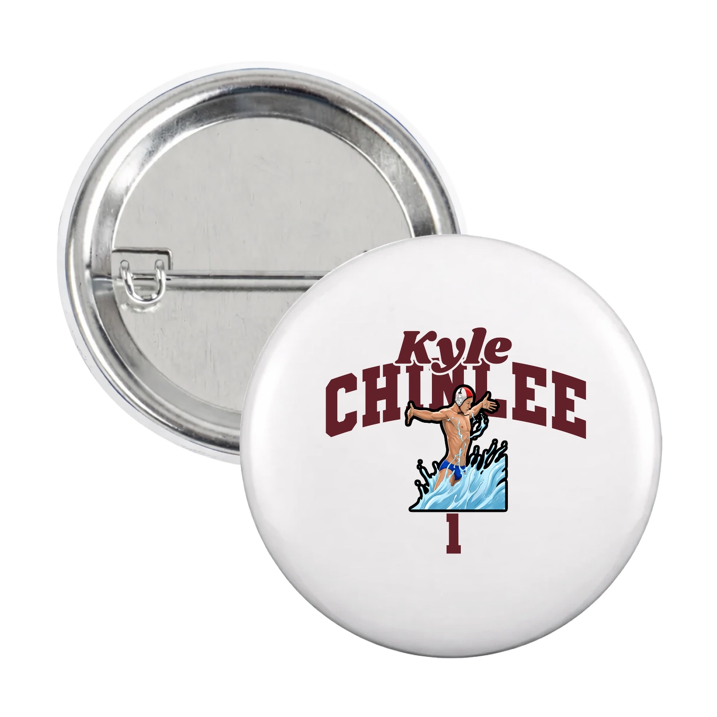 Game Day Button — Signature Arch in White