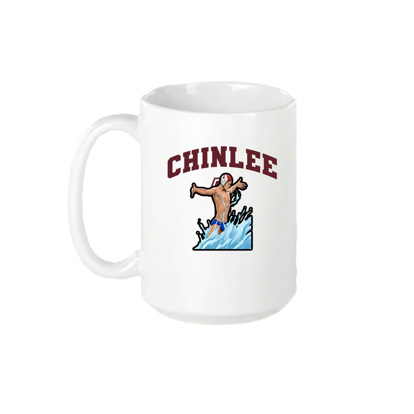 15oz Coffee Mug — Number in White