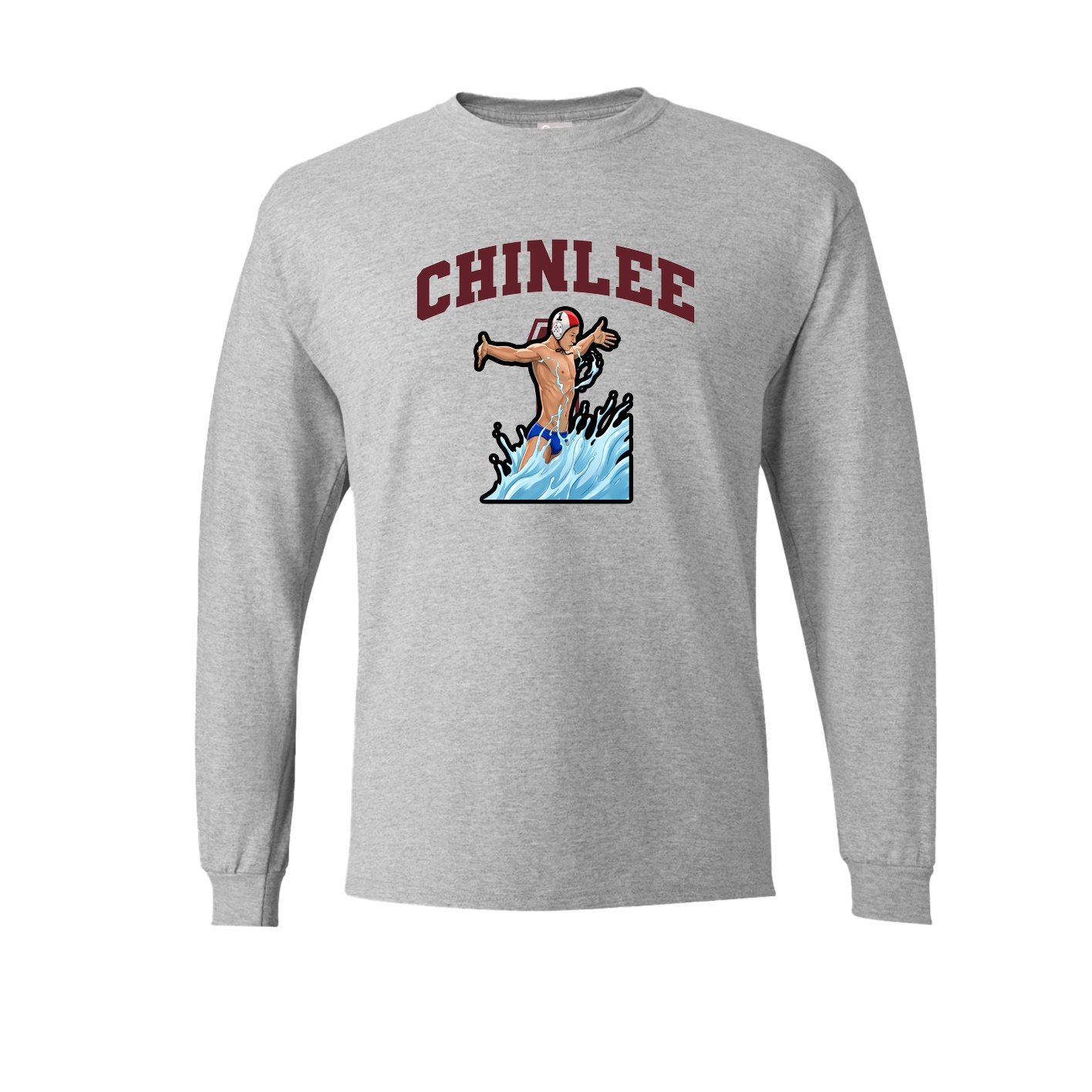 Long Sleeve Tee — Number in Grey