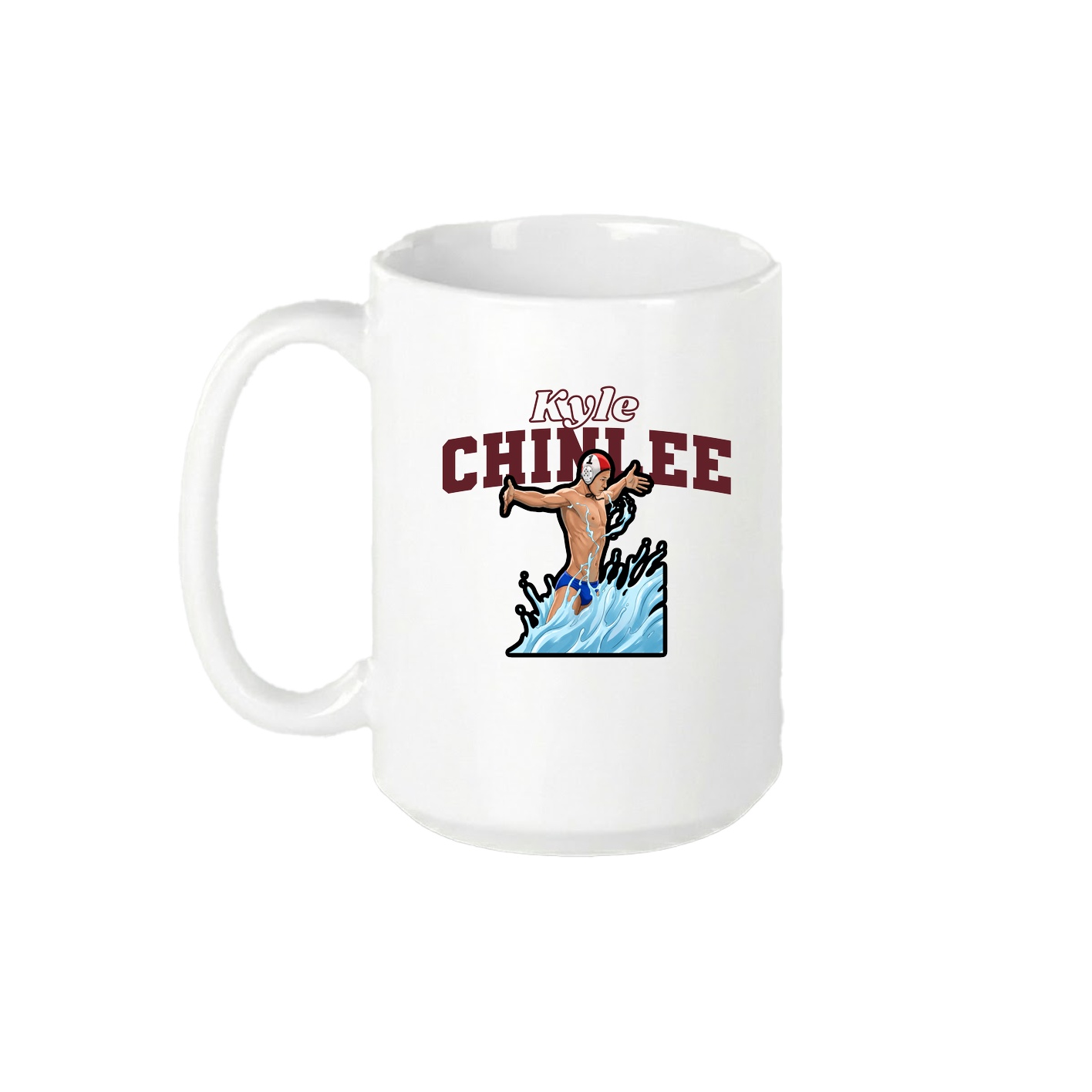 15oz Coffee Mug — Name Arch in White