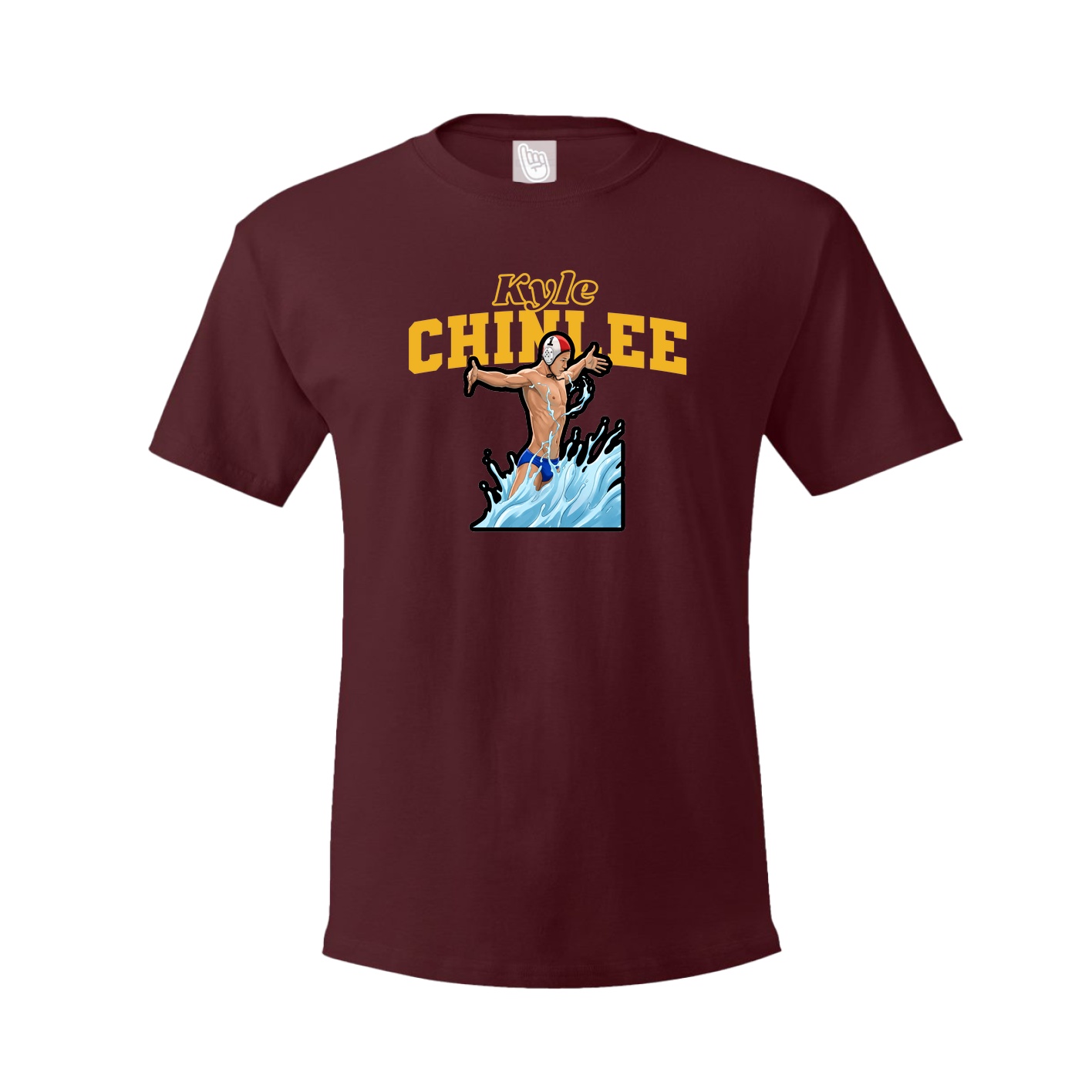 Tee — Name Arch in Maroon