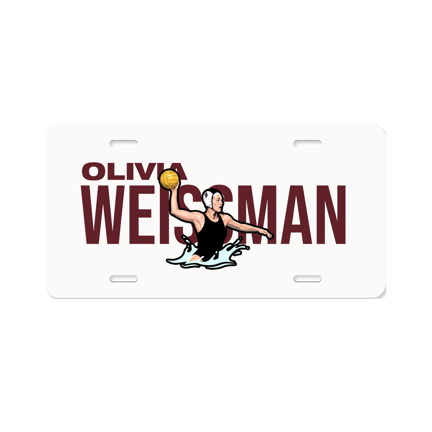 License Plate — Player Name in Classic